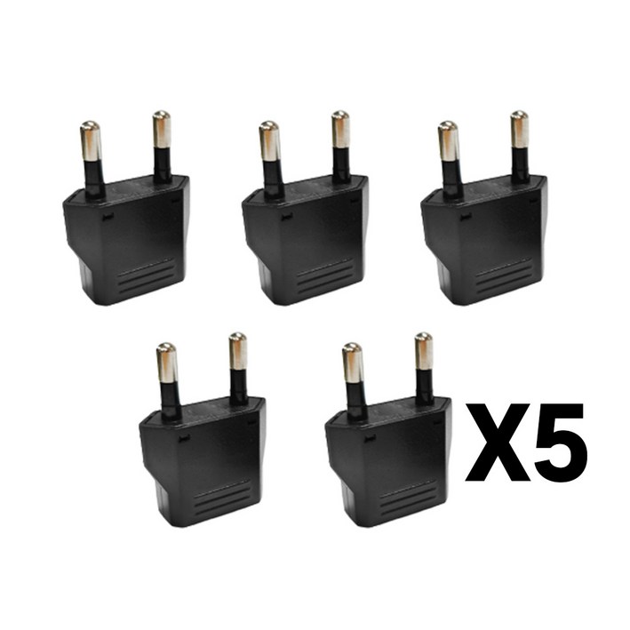 5개 eu 돼지코 플러그 한국 us 유럽형 유럽 변환 어댑터 110v 220V 국내 4.8