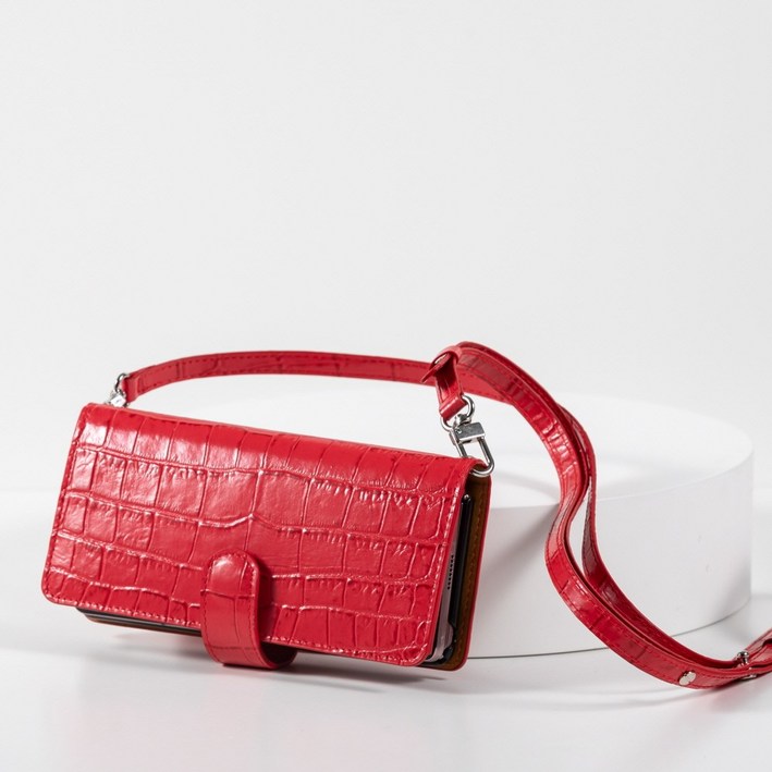 본아띠 갤럭시 제트폴드6 지갑 케이스 천연소가죽 악어 ZENITH