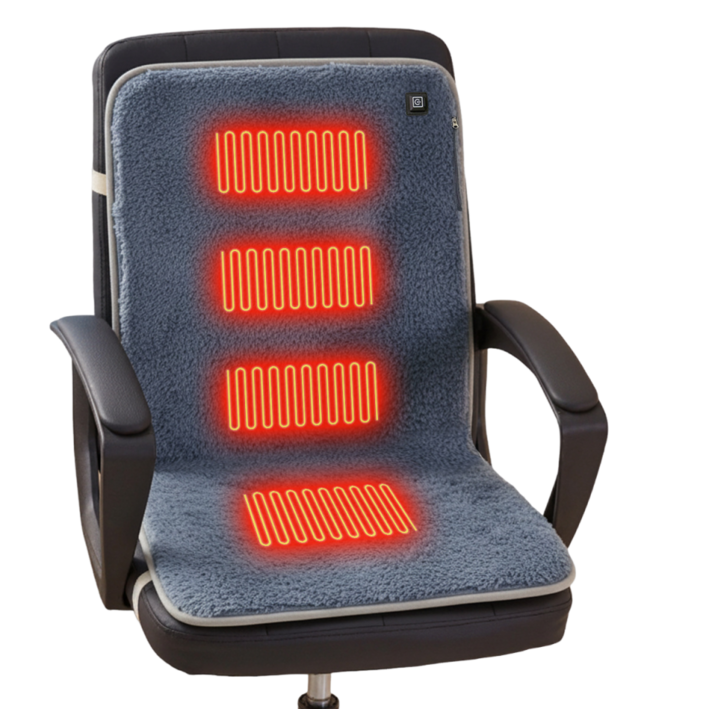 슈퍼인 USB 온열 방석 캠핑 낚시 차량용 등받이 의자 쿠션