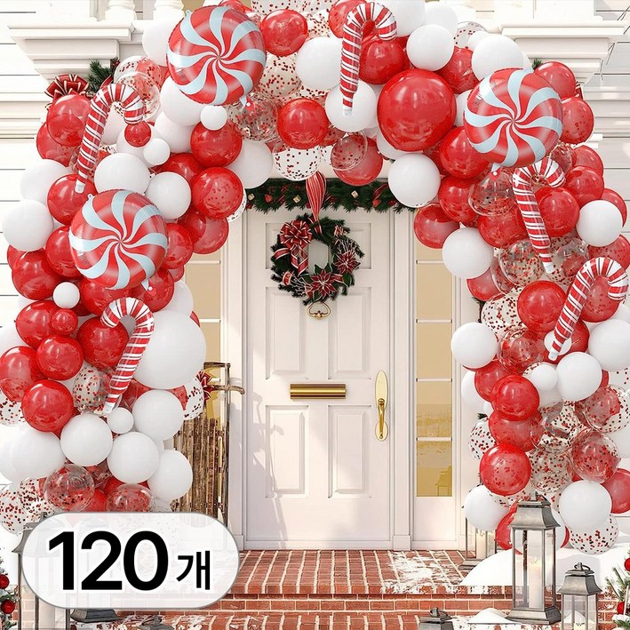 투데이리빙 크리스마스 초대형 아치 풍선 풀세트 트리 산타 장식 파티 용품 이벤트 행사 소품