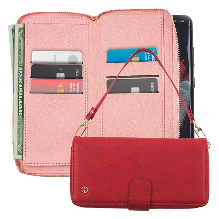 갤럭시 와이드7 핸드백 케이스 지퍼 다이어리