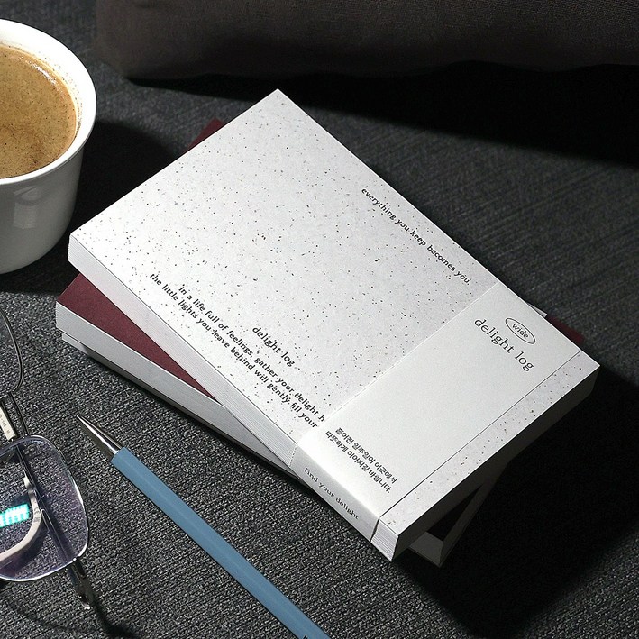 2026 딜라이트로그 기본 와이드 날짜형 먼슬리 위클리 26년 다이어리플래너 무지 직장인 업무용 다꾸 일기장 핸디, 와이드  손에 바스러진 모래 ivory