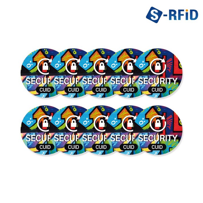 도어락 등록 출입문 스티커 메탈 RFID 태그 출입 직접등록