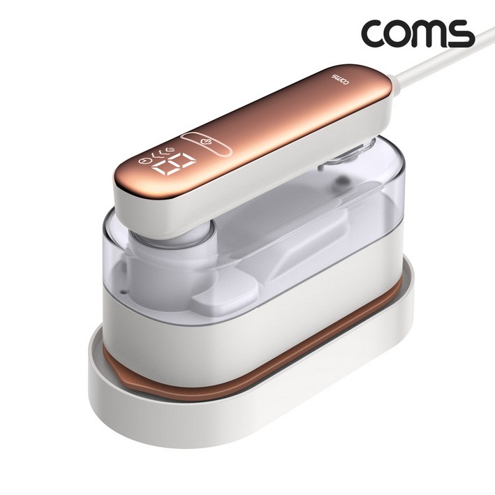 Coms 2in1 접이식 핸디 스팀다리미 TS860 스팀모드 건식모드 급속예열 세라믹코팅 3단계 스팀 분사량조절 회전식 손잡이, 1개, 1mm Coms 2in1 접이식 핸디 스팀다리미 TS860 스팀모드 건식모드 급속예열 세라믹코팅 3단계 스팀 분사량조절 회전식 손잡이, 1개, 1mm