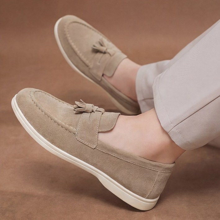 루크 남성 스웨이드 태슬 로퍼 슬립온 데일리 남자 정장 신발 편안한 클래식 신사화 발편한 캐주얼 코디 패션 단화