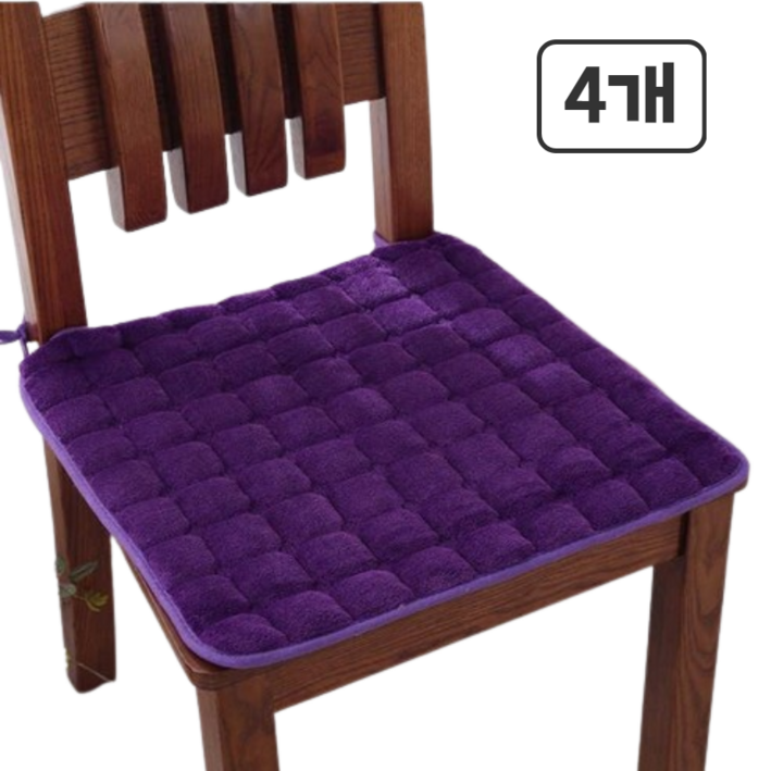 마켓피오 고정끈 쿠션 방석 4p