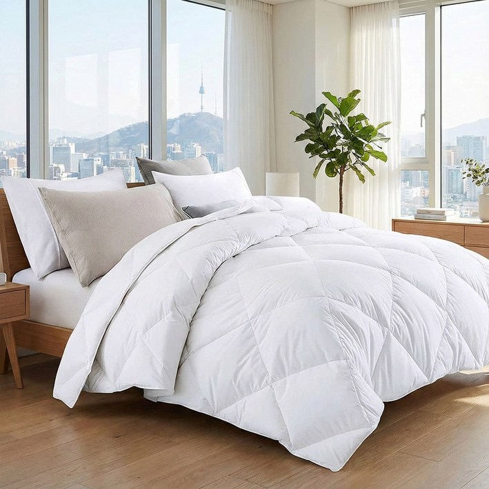 해이니 소프트 워싱 피치스킨 부드러운 이불 극세사 차렵이불