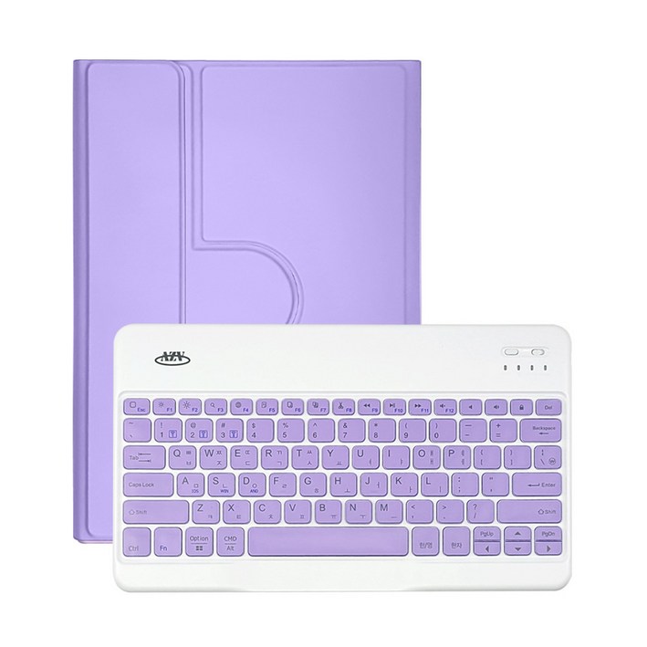 삼성 갤럭시탭 S6라이트 lite 10.4 콤비 회전 블루투스 키보드 S펜수납 북커버 케이스 p610 p615, 라벤더