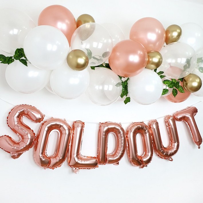 클라우드 벌룬 풍선가랜드 생일파티 브라이덜샤워파티 베이비샤워파티, 올리브믹스