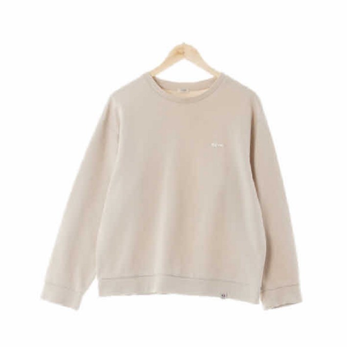 폴햄 9125 베이지쉬그레이 면혼방 라운드맨투맨티 [90] 수지네 구제