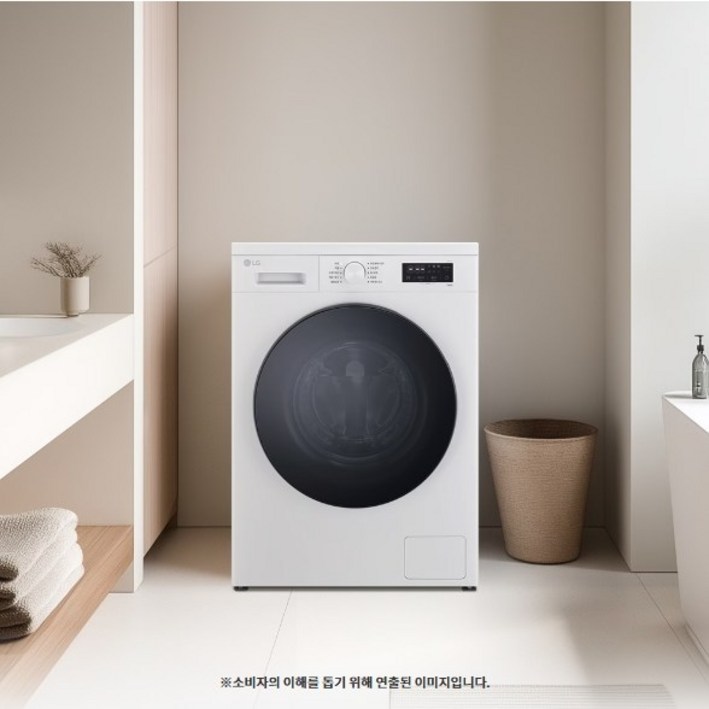 [전국무료설치] LG전자 트롬 건조 겸용 드럼세탁기 9kg (상판O, 스탠딩형) FY9WT