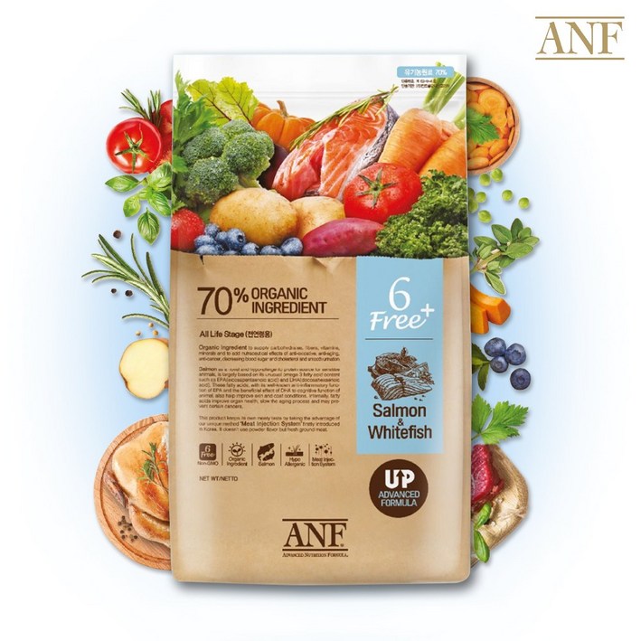 25.8.25 ANF 독 식스프리 플러스 연어흰살생선 5.6kg, 연어, 5.6kg, 1개