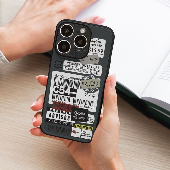 디자인 인비저블 범퍼 핸드폰 케이스 맥세이프 호환 내장형 자석 무선충전 가능