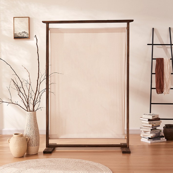 이동식 파티션 가림막 파티션 공간분리 인테리어 스탠드형 1단 가림막 병풍 거실 침실 공간분리 칸막이 식당 가벽 공간분리
