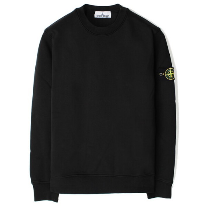 25SS 스톤 와펜 라운드 맨투맨 블랙 K1S156100044 S0051 V0029