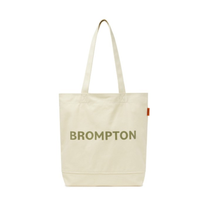 BROMPTON LONDON COLOR BLOCK LOGO ECOBAG - IVORY (P255ATO402)