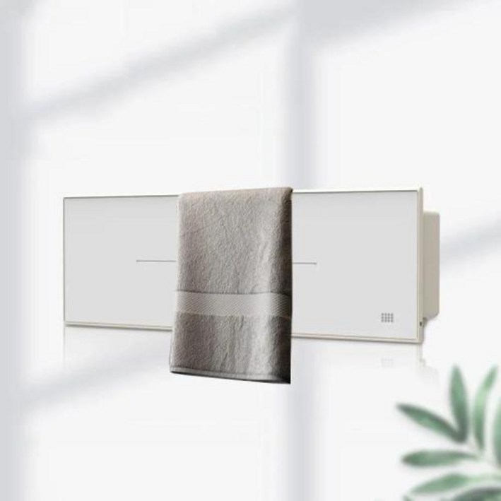 의류 건조기 전기 수건 워머 흰색 옷 랙 레일 일정한 온도 220V