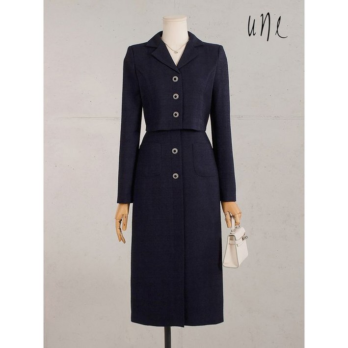 윈 UNE럭셔리시크 크롭레이어드원피스