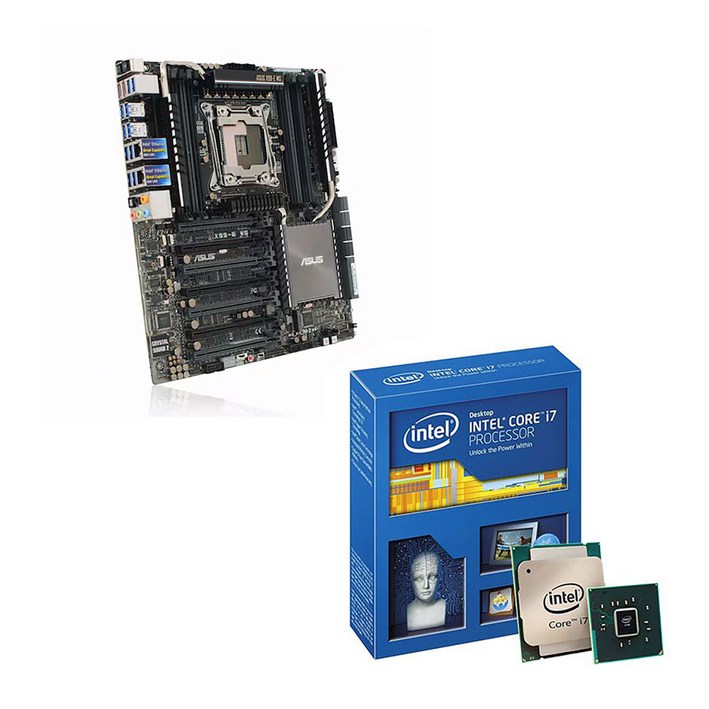 ASUS X99-E WS 메인보드 + i7-5930K CPU 번들