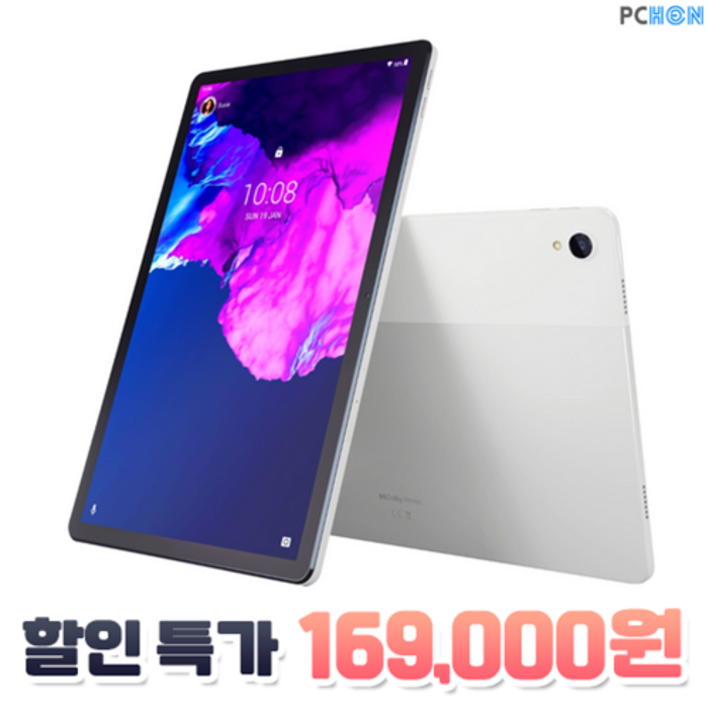 국내정품케이스증정 Lenovo 태블릿PC P11 화이트그레이 안드로이드 6GB 128GB Octa코어 2K IPS 11.2형 400nits 520g