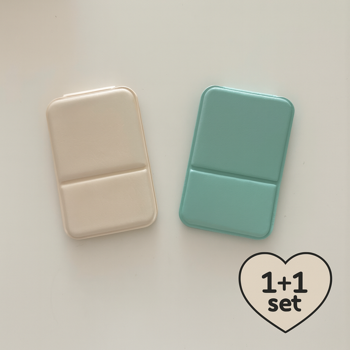 미니거울 1+1 손거울 미니비 휴대용 접이식 거울