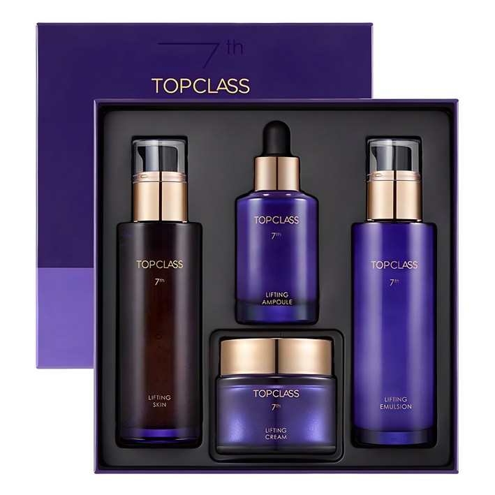 참존 탑클래스 7세대 NEW 리프팅 스킨케어 4종 선물세트 전용 고급 케이스(스킨+에멀전+앰플+크림), 1개