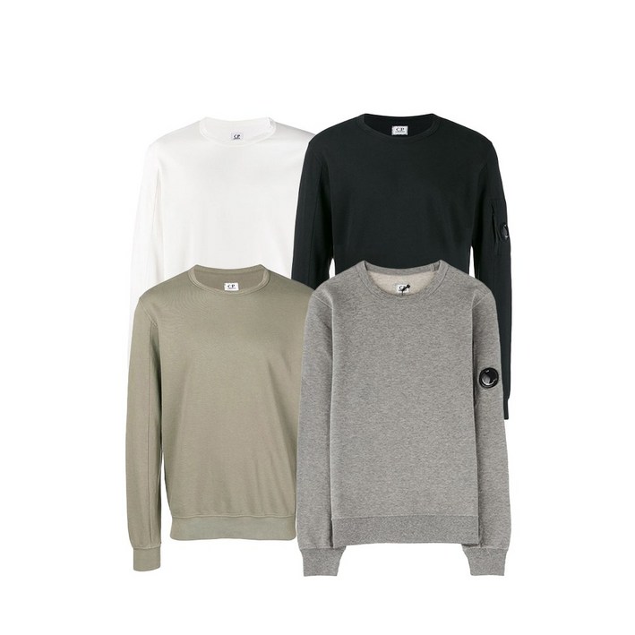 CP COMPANY 씨피 컴퍼니 렌즈 포켓 맨투맨 티셔츠 남성용 4컬러 07CMSS087A 002246G