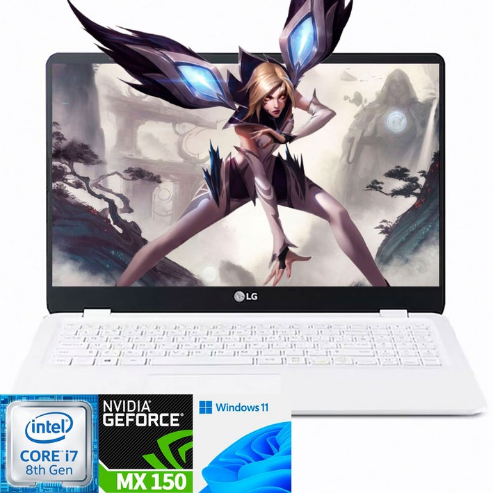 LG전자 울트라PC 15U590 FHD 15.6인치 게이밍 노트북 i78565U32GSSD 1TMX150윈11, LG전자 울트라PC 15U590, WIN11 Home, 32GB, 1TB, 화이트