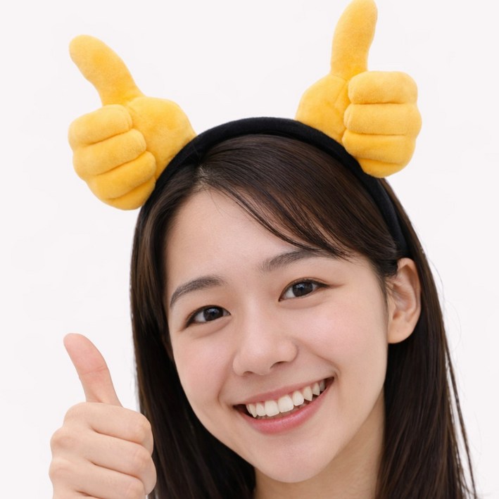 이모티콘 머리띠 헤어밴드 쓸데없는 쓸모없는 파티 선물 소품
