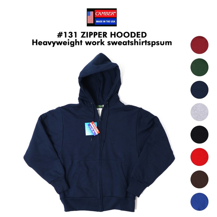 CAMBER 캠버 131 아크틱 써멀 후드 집업 MADE IN USA