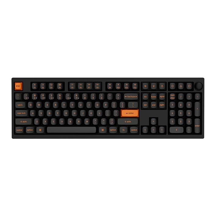 Keychron Z6 Ultra 블루투스 무선 게이밍 키보드 108키 Gasket 구조 Silk POM적축 8000mAh, 블랙, Z6Ultra, 적축