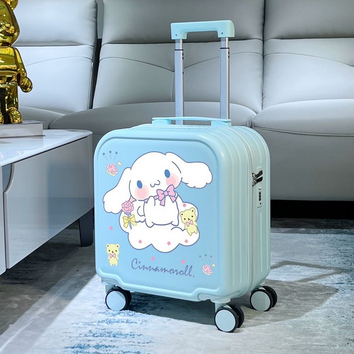 평균 7일배송 어린이용 가방여행 캐리어 18인치 탑승용 어린이용 캐리어 캐릭어 시나모롤 쿠로미
