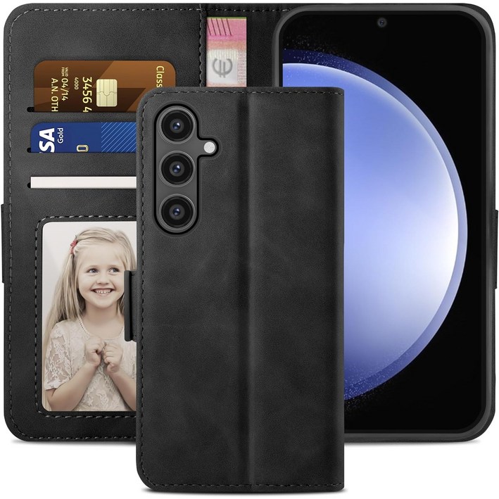 삼성 갤럭시 S22 플러스 울트라 5G 지갑형 카드수납 다이어리 휴대폰리 케이스 S22 plus ultra Leather wallet case 적용지문인식 보호필름 증정 풀세트