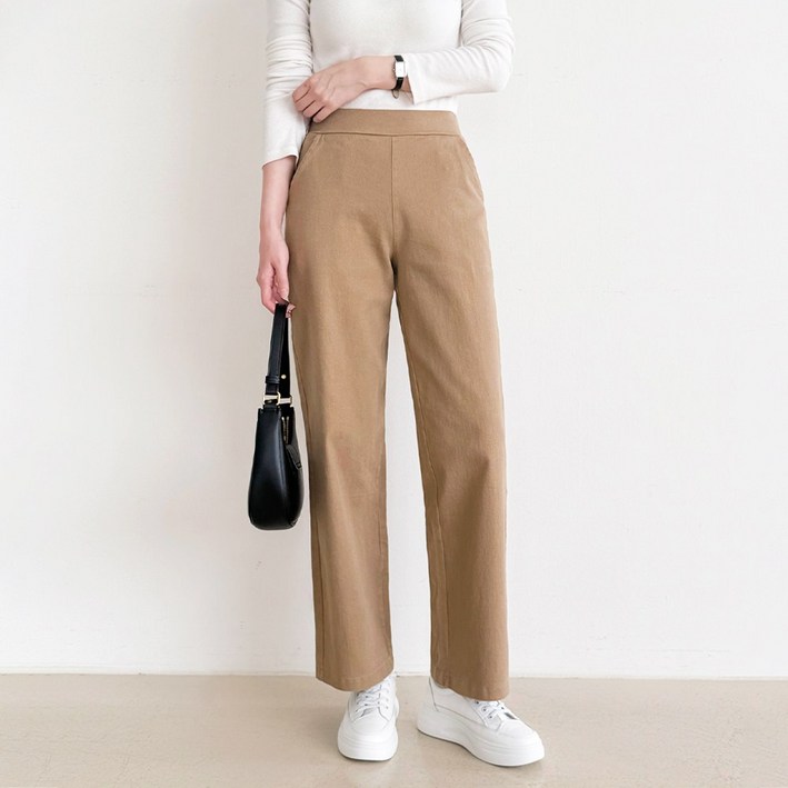 여성 가을바지 일자팬츠 여자 코튼팬츠 에이플심플 가을에 입기 좋은 면바지