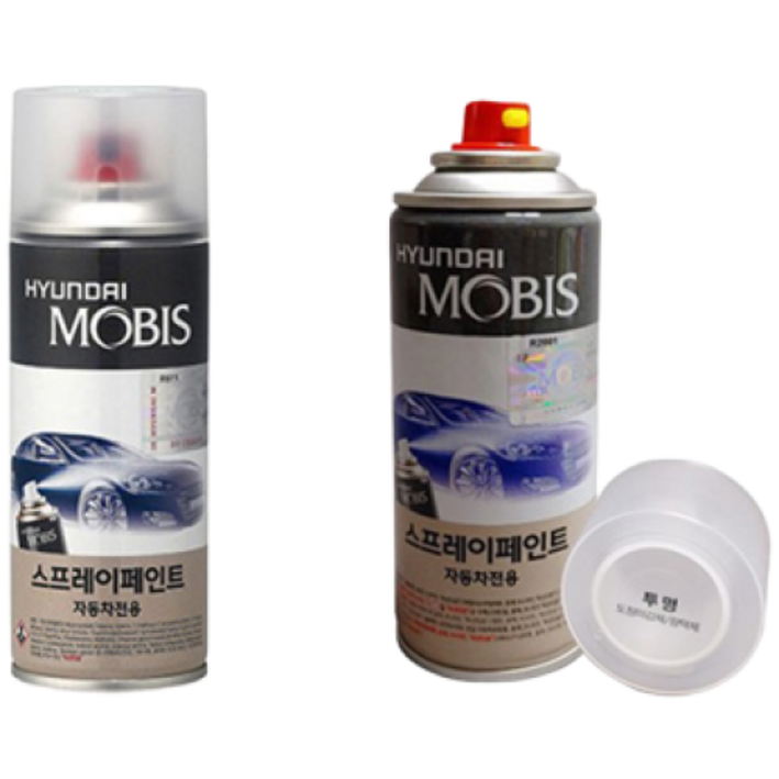 순정품 현대 RB5 PB5 타임레스블랙 스프레이  투명스프레이 자동차 도색 차량용 카페인트, 1개