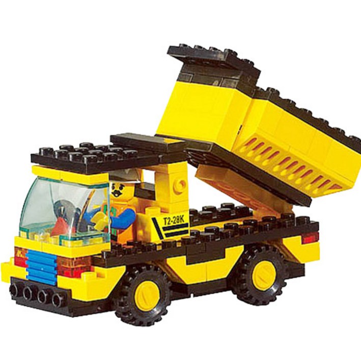 파피앙 호환블럭 중장비시리즈16종 조립블럭, 중장비시리즈M38B9500덤프카, 1개