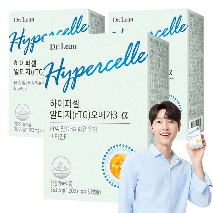 닥터린 하이퍼셀 알티지 오메가3 알파, 30정, 3개