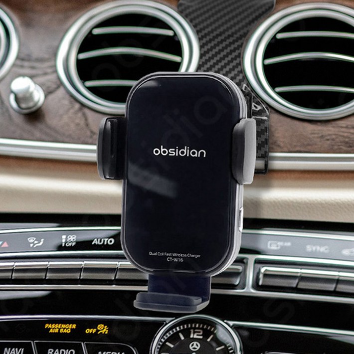 벤츠 E클래스 W213 CLS C257 AMG GT X290 전용 핸드폰 고속 무선충전 거치대, 블랙, CTW16ECTHCM00