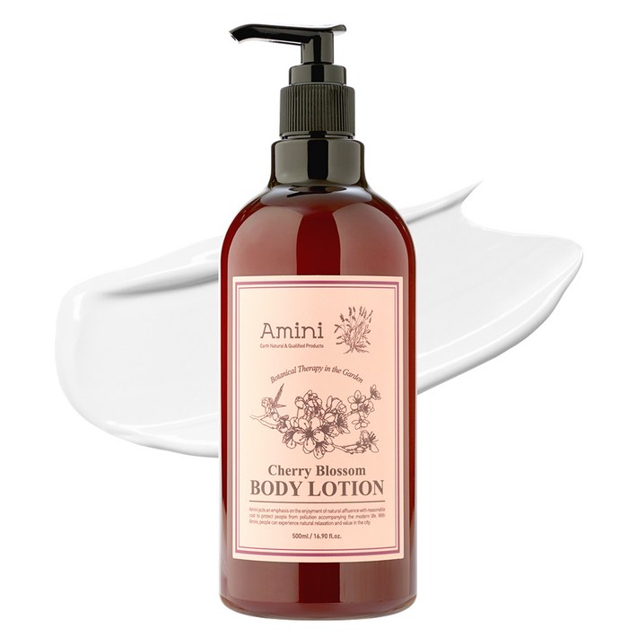 아미니 플라워 테라피 바디로션 체리블라썸, 500ml, 1개