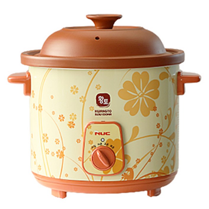 엔유씨 황토 슬로우쿠커 꽃 3.5L, NSC3052