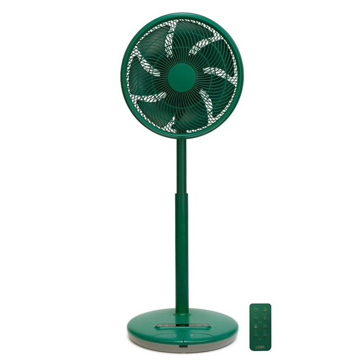 르젠 프리미엄 저소음 BLDC모터 서큘레이터 발터치 리모컨 키높이 선풍기 로얄그린