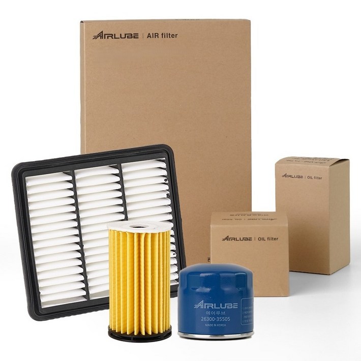 에어루브 아반떼 AD 가솔린 1.6 GDI2.0 CVVT 1518년식 엔진 오일필터  에어필터 세트