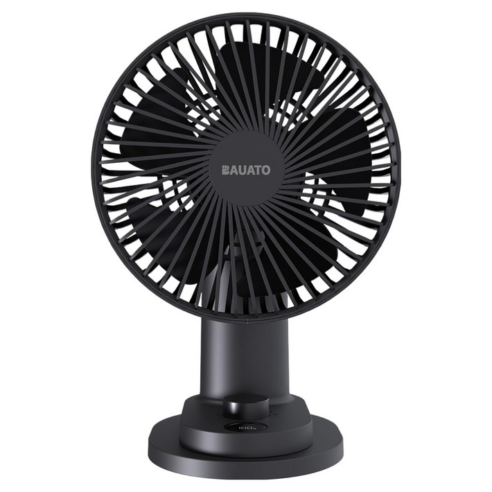 바우아토 무선 저소음 자동 회전 소형 집게 틈새 탁상용 선풍기 DB0501, DB0501, 블랙