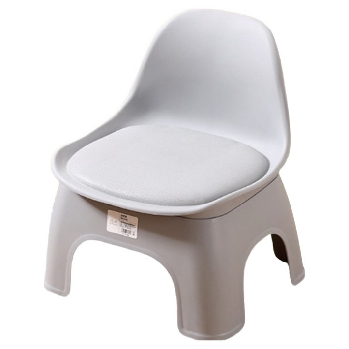 아워웍스 2in1 플라스틱 등받이 작은 의자 낮은 스툴 소형