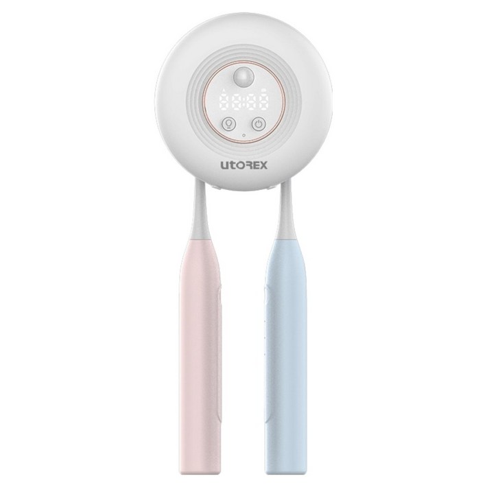 유토렉스 블랑 2구 무선 칫솔살균기, UTC3600, 화이트