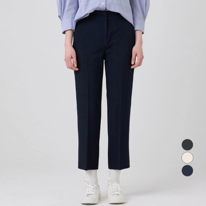 라인어디션 여성용 베이직 슬림핏 슬랙스