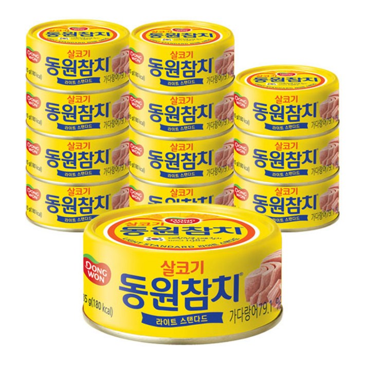 동원참치 라이트 스탠다드, 85g, 12개