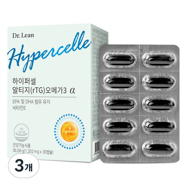 닥터린 하이퍼셀 알티지 오메가3 알파, 30정, 3개 닥터린 하이퍼셀 알티지 오메가3 알파, 30정, 3개