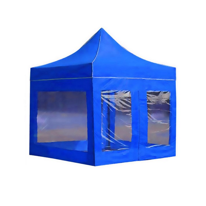 윈에어 캐노피천막 방수지붕  프레임  투명일반형 바람막이 ABD세트