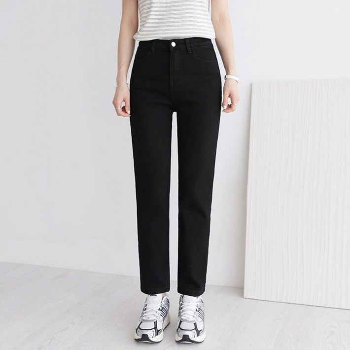 앤드스타일 여성용 숏기본롱 기장 인생스판 No 3 보이핏 크롭 데님 팬츠 264389